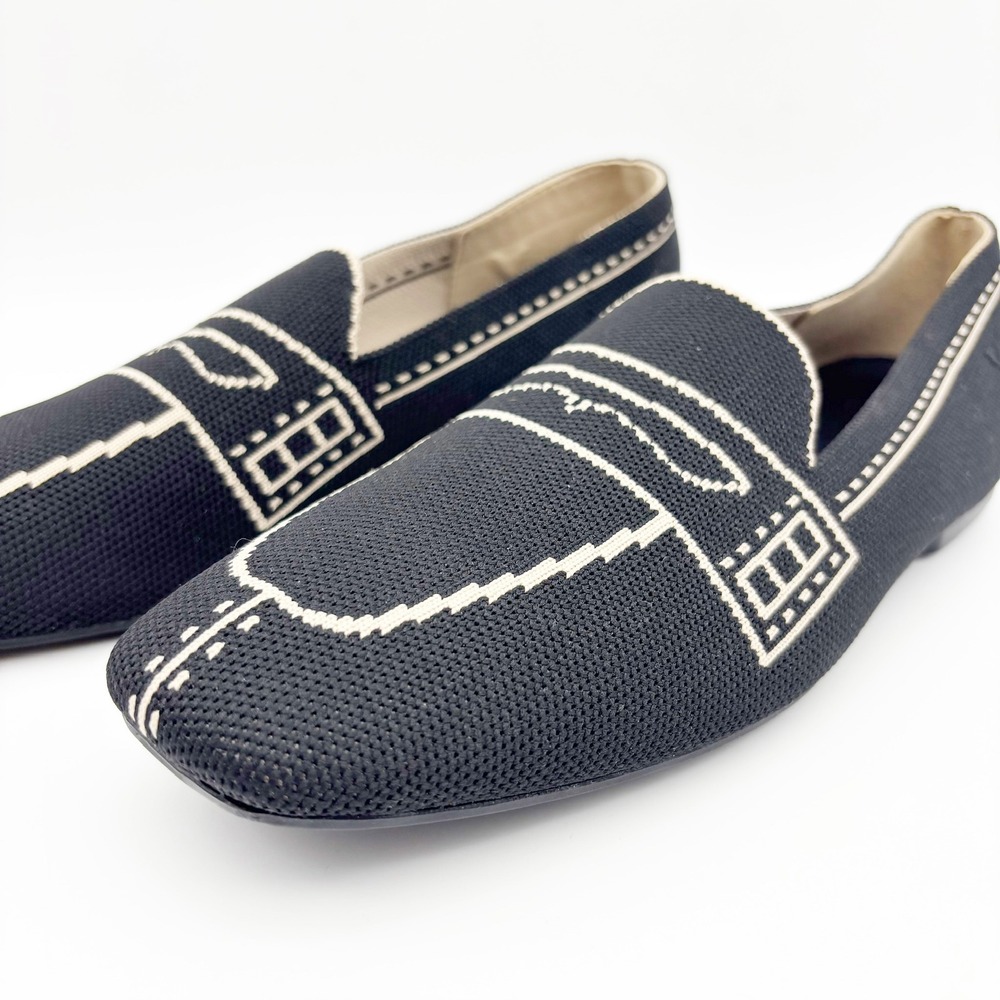 NWB Vivaia Sierra Slip On Washable Loafers in Black Size 40 - Picture 8 of 16